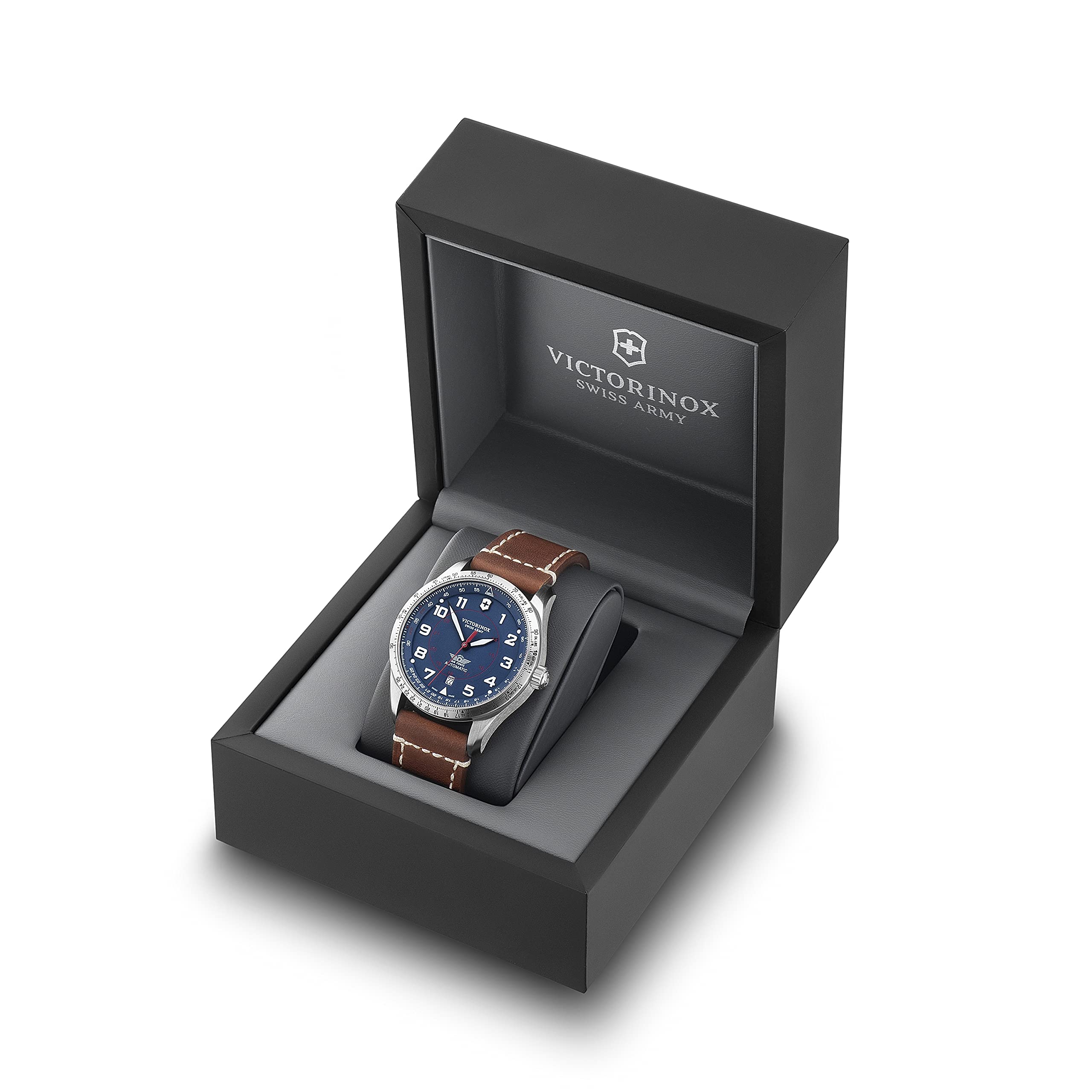 Victorinox AirBoss Mechanical Men's Watch - 42mm Case, 22mm Band, 100M Waterproof - Perfect for Business, Travel & Outdoor Adventures