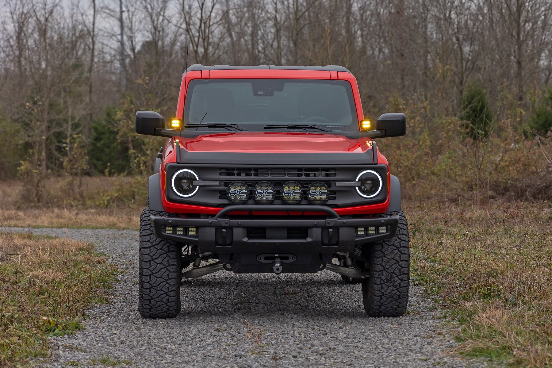 2 Inch LED Light Pods - Spot Beam, Amber Lens, Square Off-Road Lights for Trucks, ATVs, UTVs - Waterproof & Durable (70903A) - Perfect for Night Driving, Camping & Off-Road Adventures