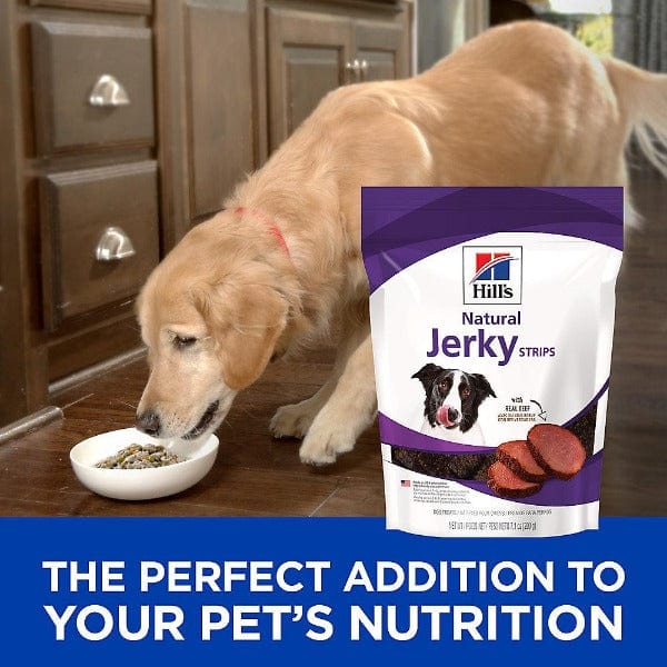 Hill's Natural Beef Jerky Strips for Dogs - High Protein, Grain-Free Dog Treats - Perfect for Training, Rewards & Dental Health