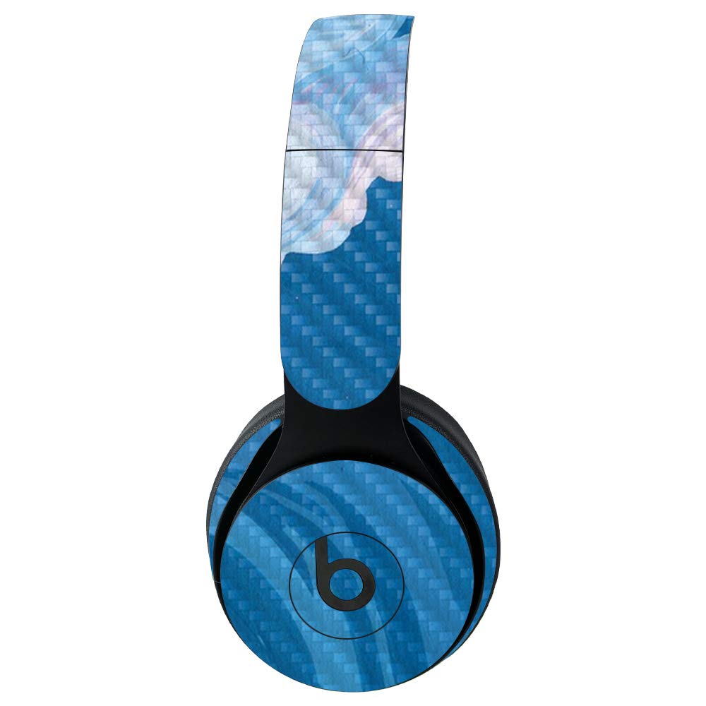 MightySkins Carbon Fiber Skin for Beats Solo Pro Wireless Headphones - Protective Durable Textured Cover | Easy to Apply & Remove | Made in USA | Perfect for Travel, Workouts & Daily Use