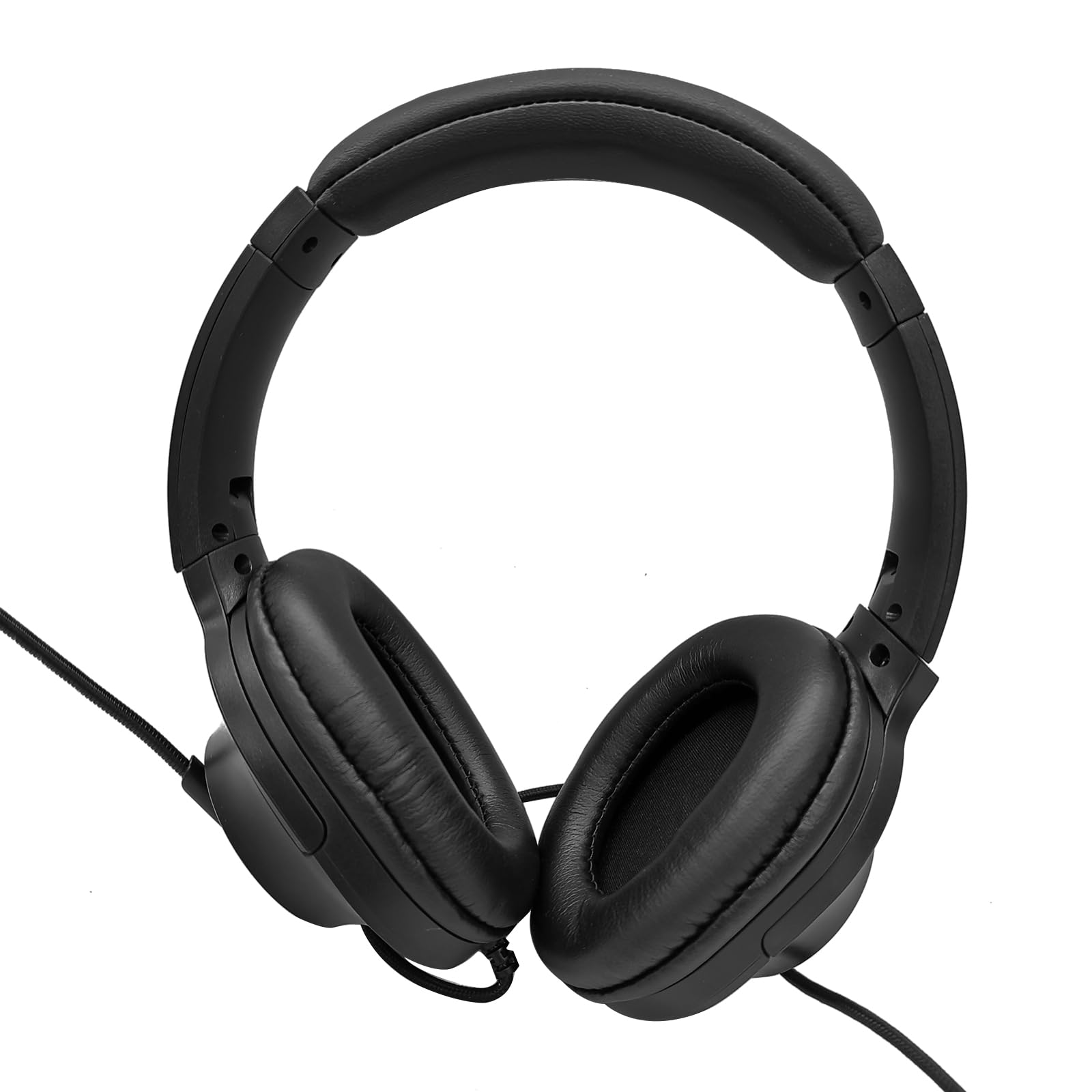 HELETUL 2-Way Radio Headphones with Mic - Ham Radio Intercom PTT Headset with Boom Microphone & Headband for Motorola 2-Pin Walkie Talkies (Binaural) - Perfect for Security, Construction & Outdoor Communication