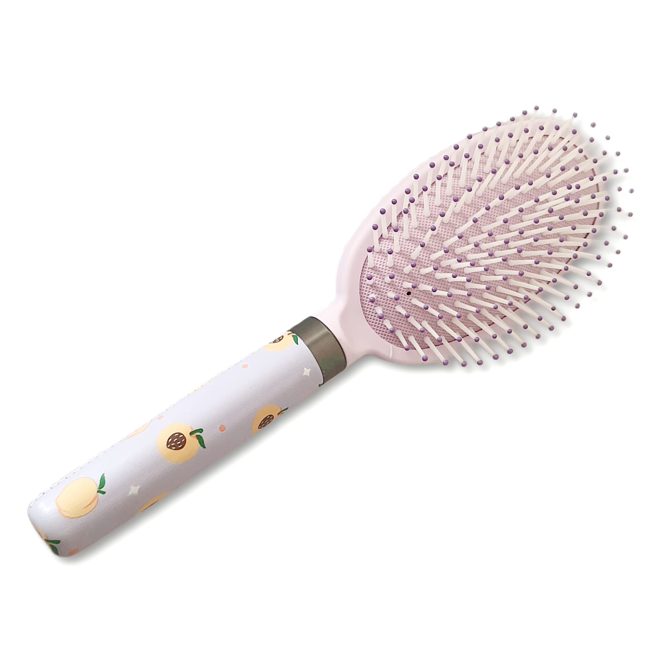 **2 Pack Printed Cute Oval Paddle Hair Brush Set for Men & Women - Hair Styling, Detangling & Hair Growth - Perfect for Home, Travel & Salon Use**