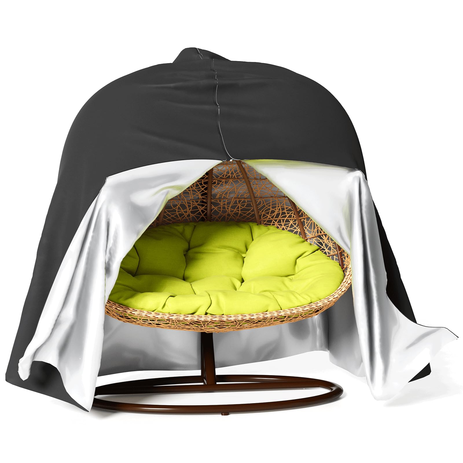 Waterproof Outdoor Egg Chair Cover (91''H x 80''W) - Durable Patio Hanging Egg Chair Protection for All Weather - Perfect for Garden, Balcony, and Poolside Use