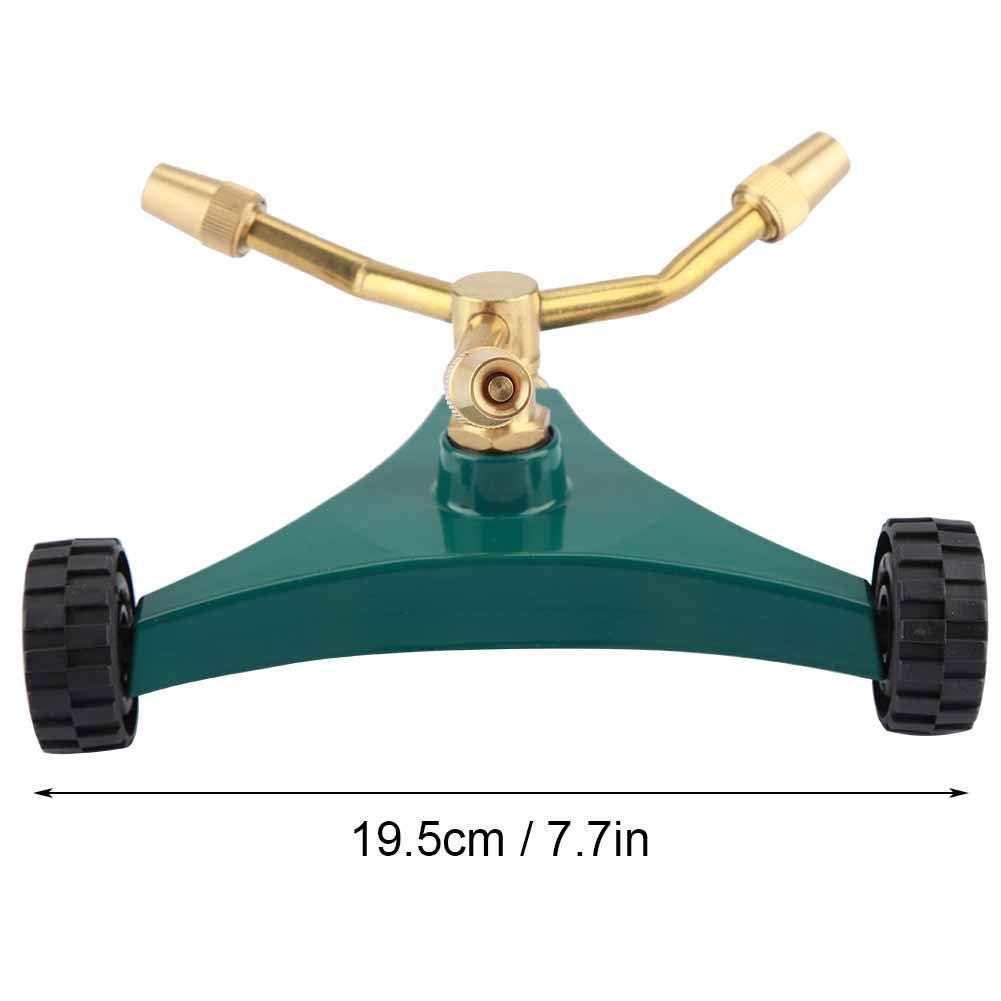 Fdit Automatic Lawn Sprinkler with Base & Movable Wheels - Adjustable Garden Watering System for Yard Irrigation | Perfect for Home Gardens, Lawns & Landscaping