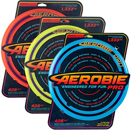 Aerobie Pro Flying Disc Ring - High Performance Outdoor Sport Disc for Kids & Adults - Perfect for Beach, Park, and Backyard Games