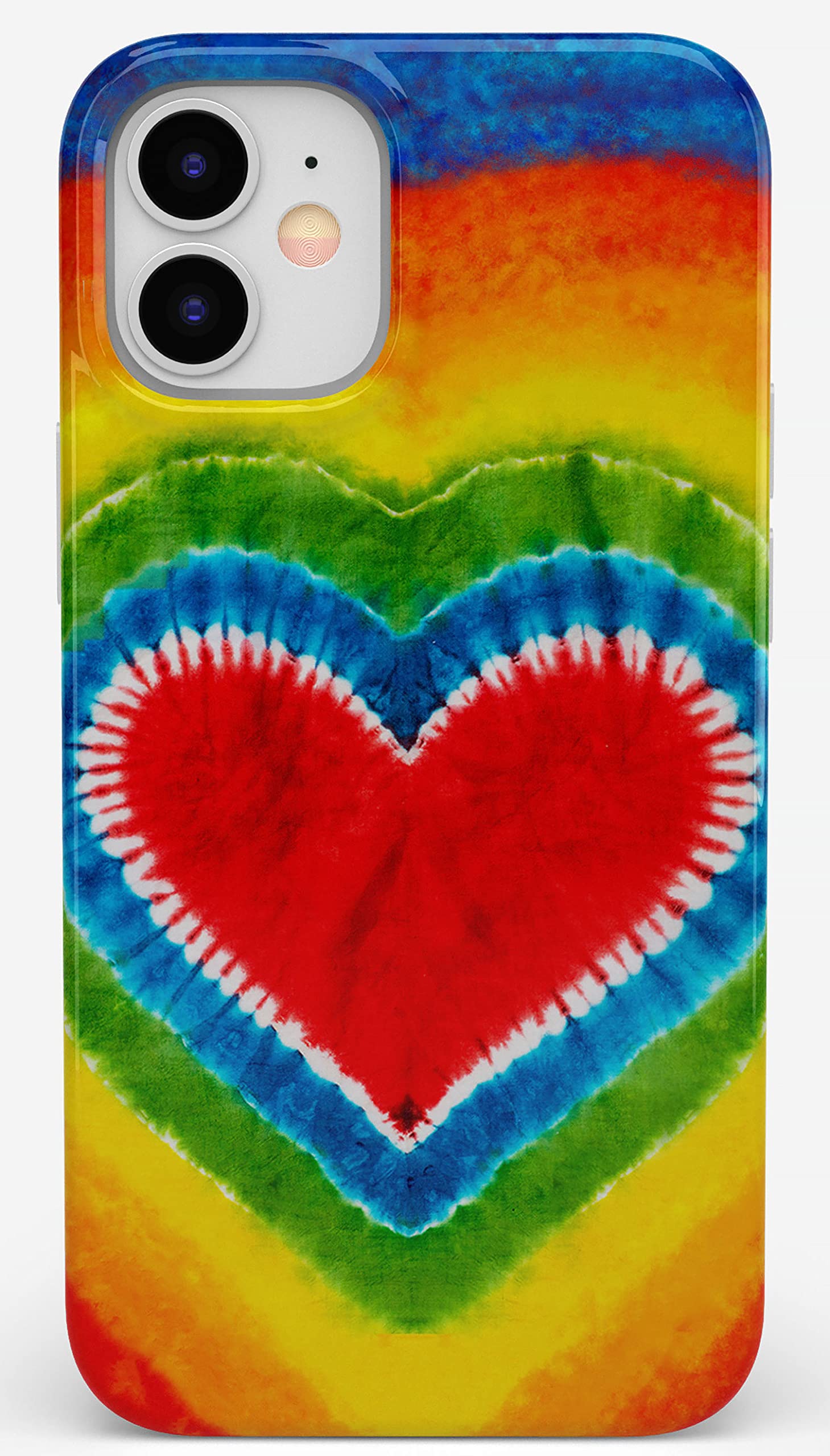 Casely iPhone 11 Case with I Heart Tie Dye Design - Trendy Protective Cover for iPhone 11 | Perfect for Everyday Use, Travel & Outdoor Activities