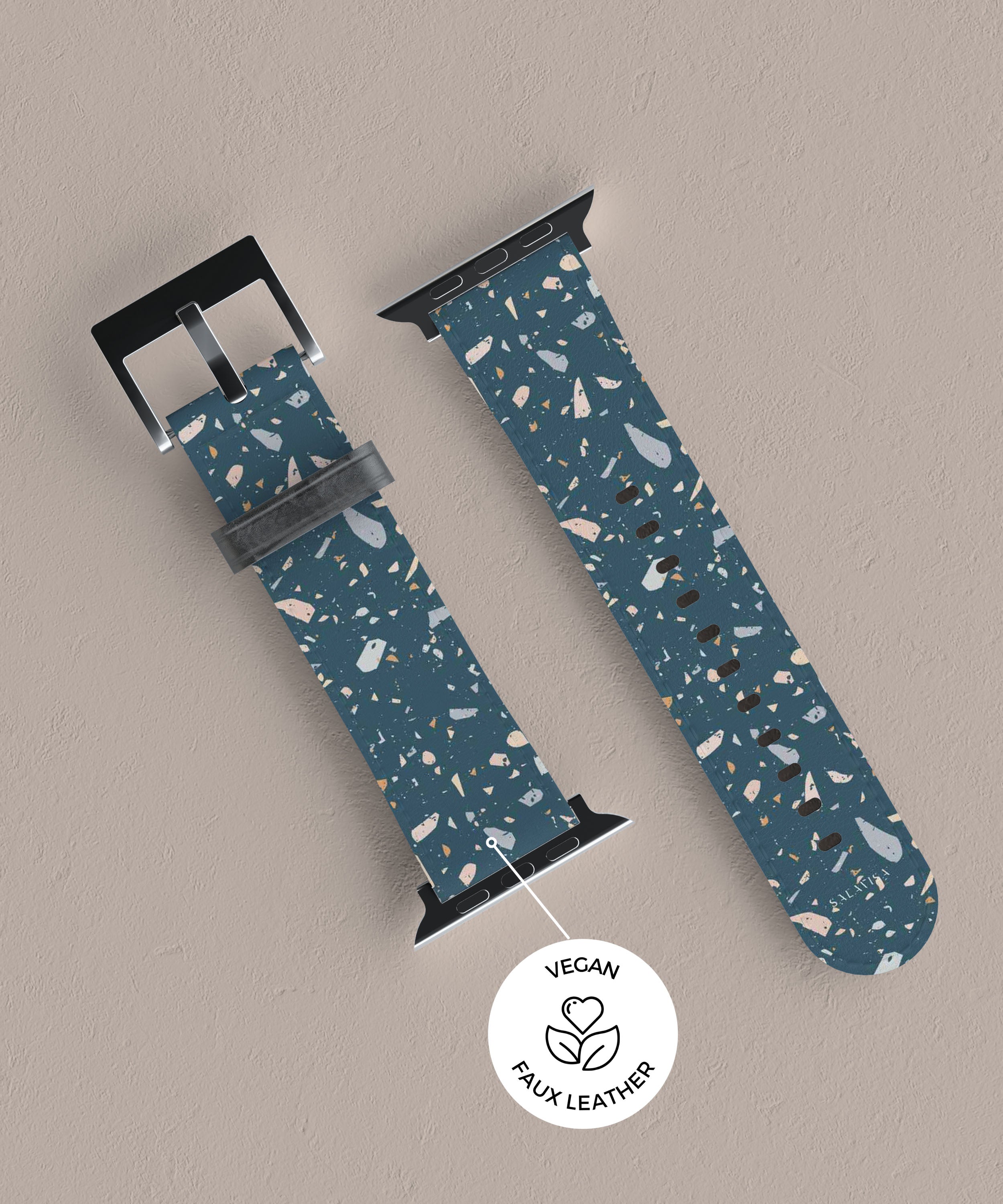 Terrazzo Pattern Apple Watch Band - Stylish & Durable Watch Strap for Women & Men - Perfect for Workouts, Office & Casual Wear