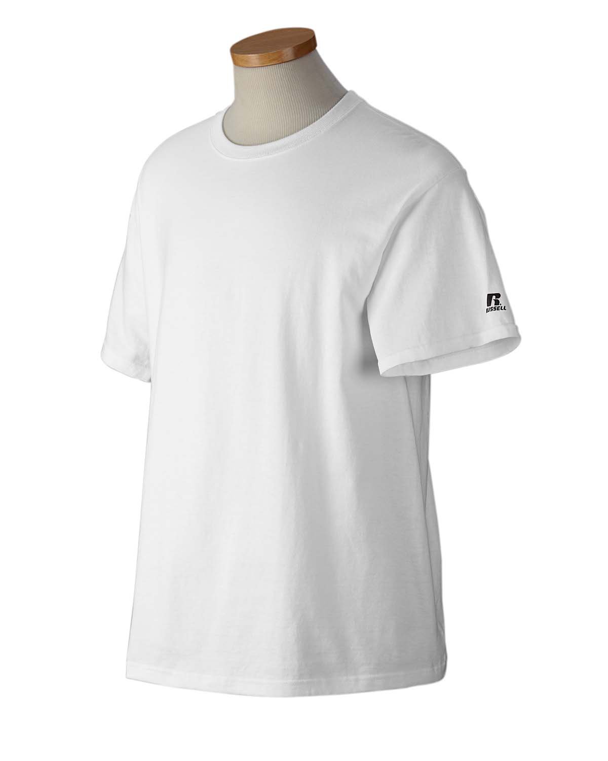 Russell Athletic Men's Basic Cotton T-Shirts - Soft Breathable Crew Neck Tees for Casual Wear, Gym & Everyday Comfort | Pack of 3