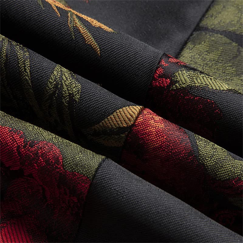 Men's Slim Fit Floral Printed Suit Jacket - Single Button Party Blazer for Weddings, Prom & Formal Events - Elegant Dress Coat for Business, Cocktail Parties & Night Out