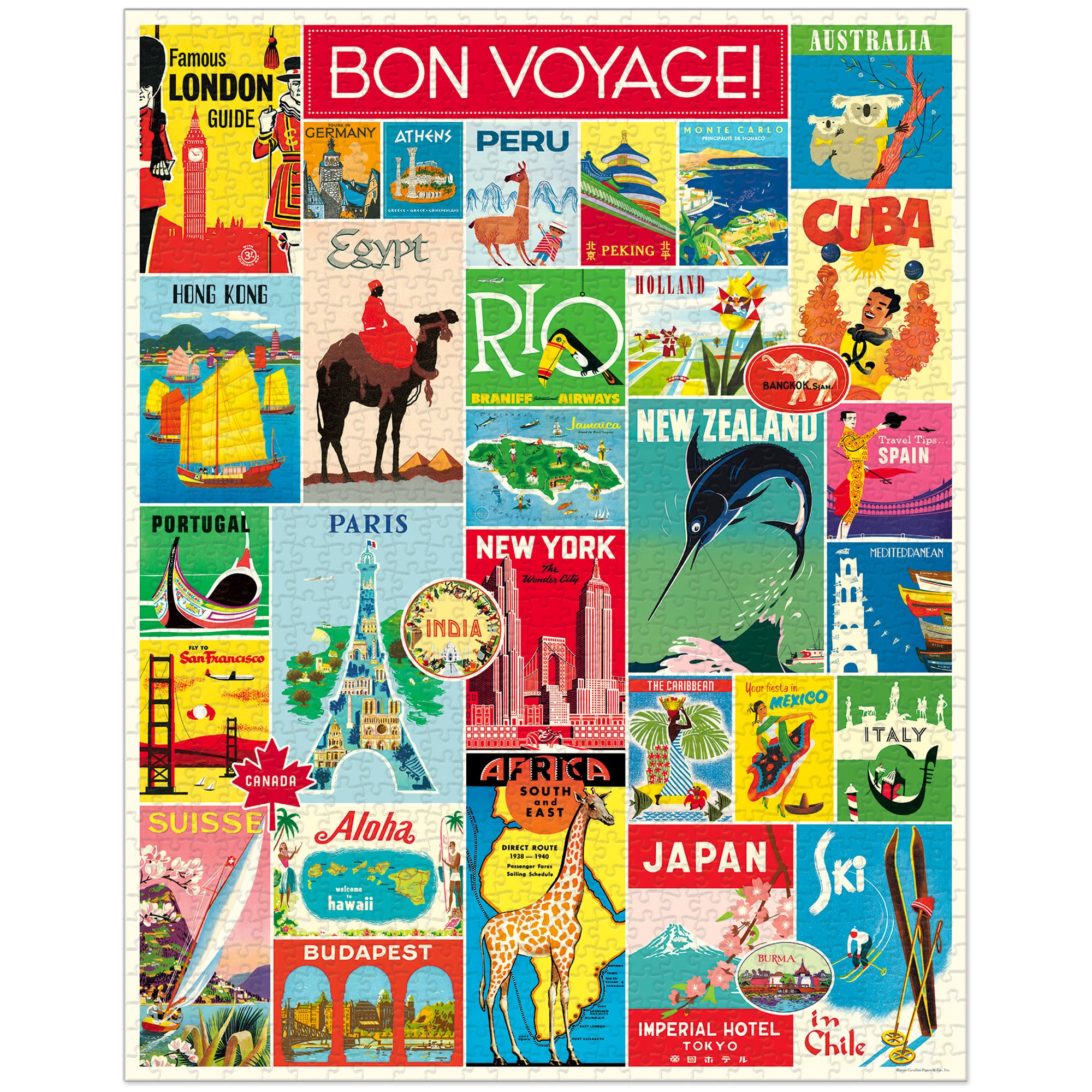 1,000 Piece Jigsaw Puzzle for Adults - Challenging Travel Themed Puzzle, Perfect for Family Game Night, Stress Relief & Home Decor