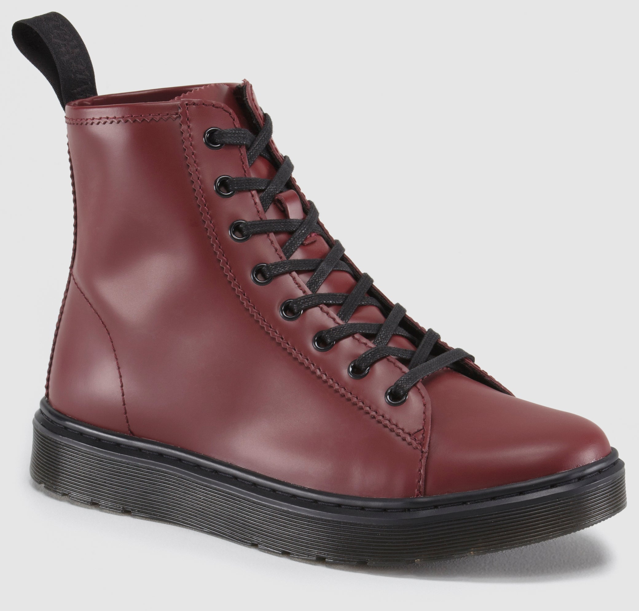 Mayer Women's Cherry Red Smooth Leather Ankle Boots - Comfortable & Stylish for Casual Outings, Work & Date Nights