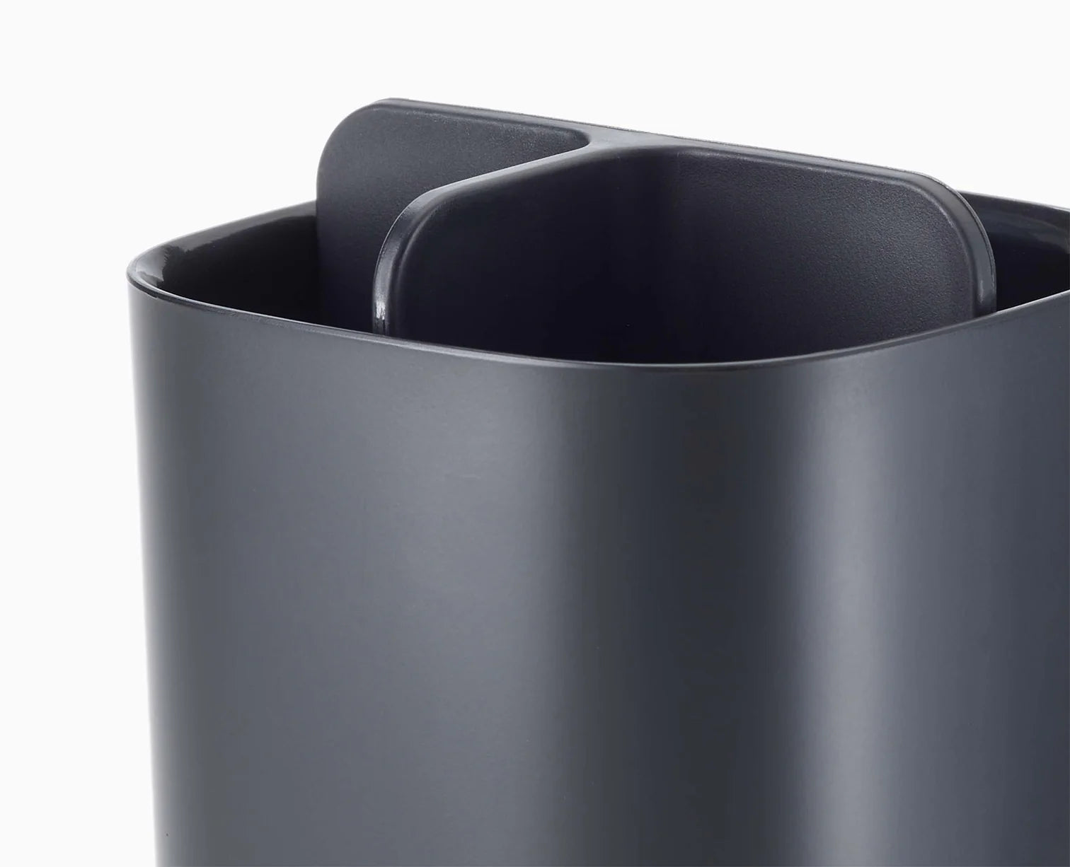 EasyStore™ Matt Black Toothbrush Holder - Modern Bathroom Organizer for Toothbrushes, Razors & Makeup Brushes - Perfect for Countertop, Vanity & Travel
