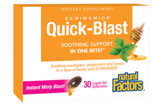 Echinamide® Quick Blast Honey Lemon Flavor Immune Support Supplement - Boost Energy & Wellness for Busy Professionals & Students