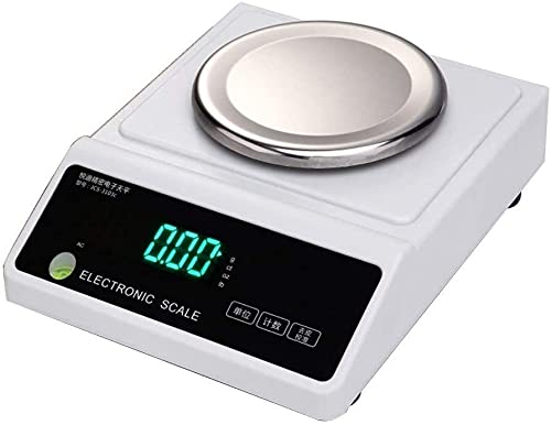 Precision Digital Kitchen Scale with Glass Top - 5kg/0.001g High Accuracy, Tare Function for Cooking & Baking | Perfect for Measuring Ingredients, Coffee Beans, and Postage | Compact Household Food Scale (200g-5kg)
