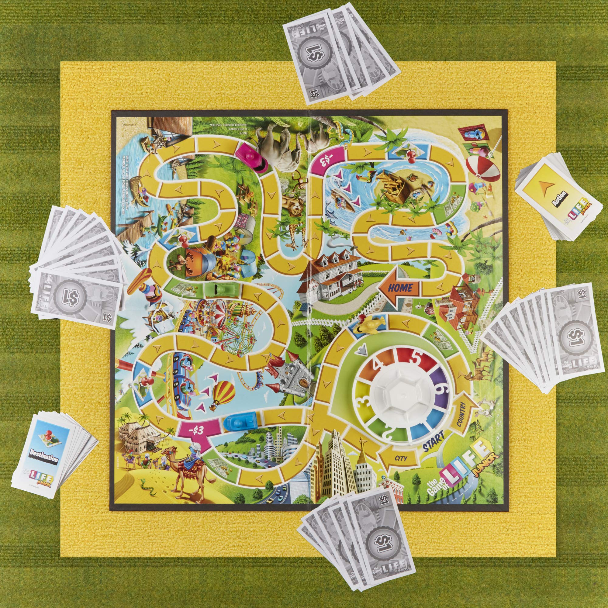 Hasbro Gaming The Game of Life Junior Board Game for Kids Ages 5+ | Fun Family Board Game for 2-4 Players | Perfect for Birthday Gifts & Family Game Nights