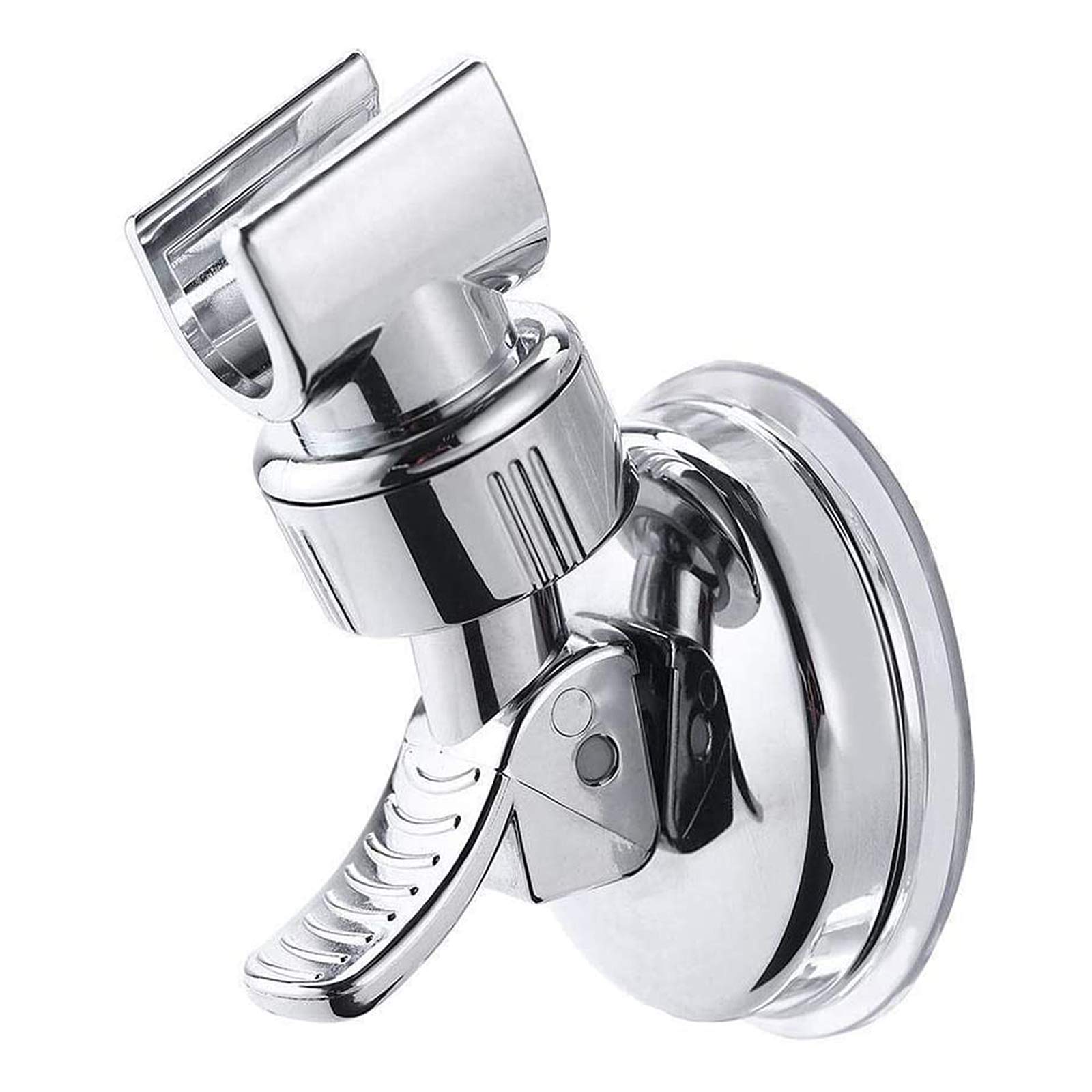 Universal Adjustable Suction Cup Shower Head Holder - Wall Mount Bracket for Handheld Shower Wand, RV Bathroom & Home Use - Perfect for Travel, Camping and Small Spaces