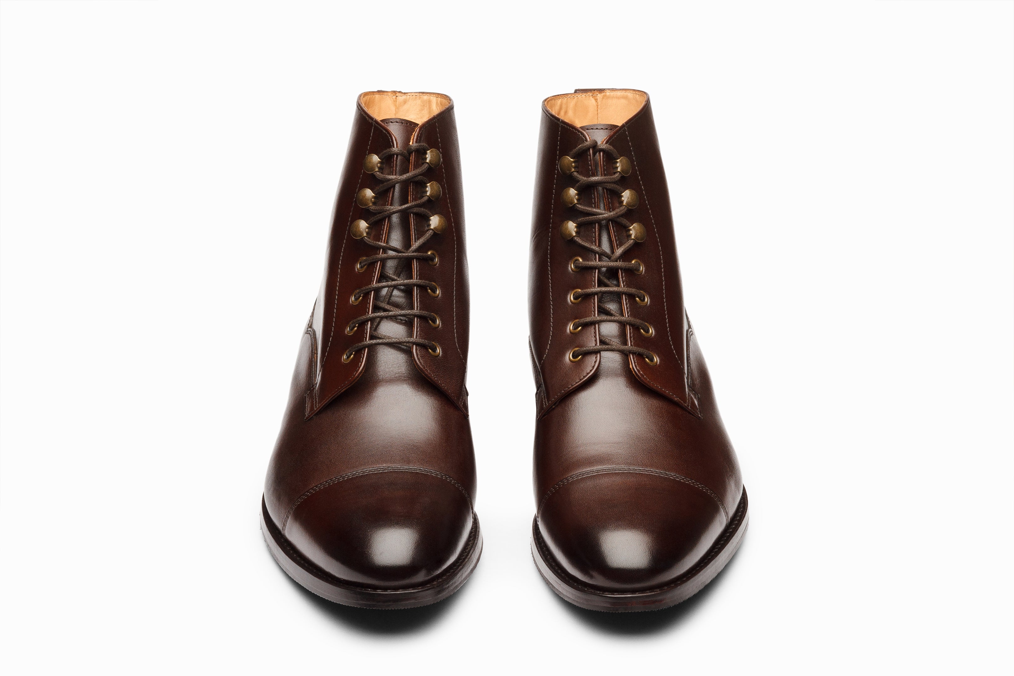 Men's Dark Brown Derby Boots - Classic Leather Dress Shoes for Business & Casual Wear | Perfect for Office, Weddings & Outdoor Events