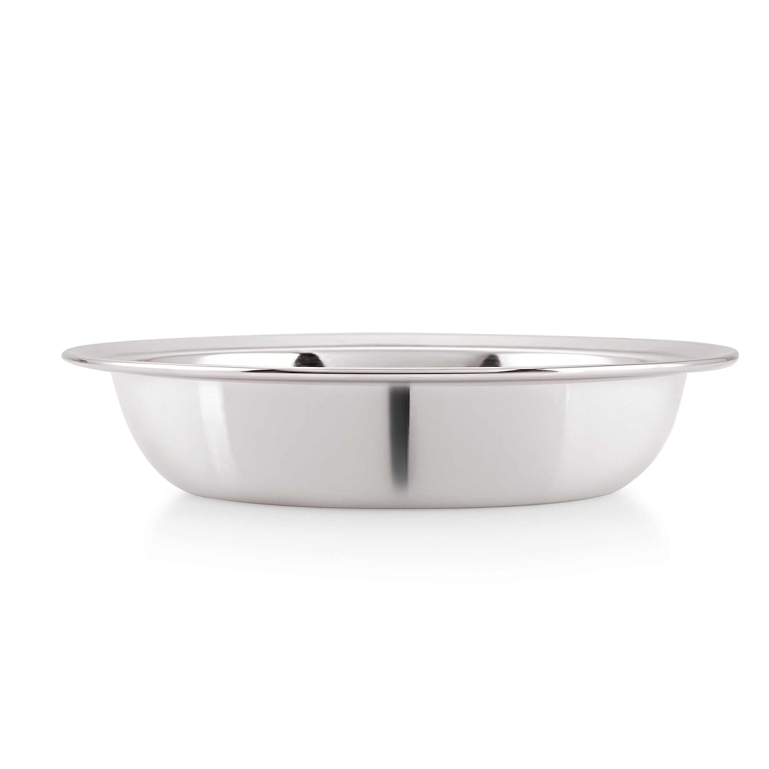 HAZEL Stainless Steel Snack Bowl & Plate Set - 3-Piece Small Appetizer Dishes (270ml) for Snacks, Breakfast, Picnics & Party Serving | Durable & Stylish Kitchenware