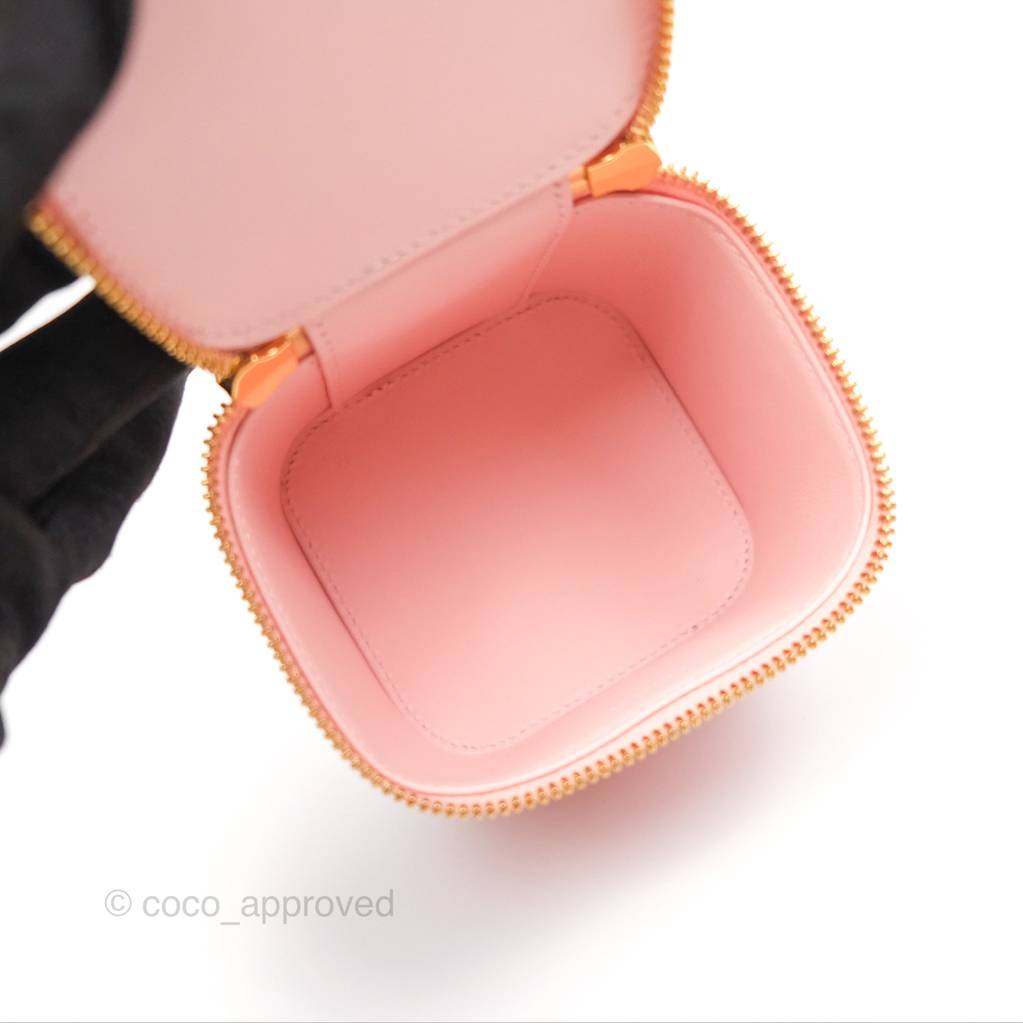 Celine Mini Vanity Case in Triomphe Smooth Calfskin Leather - Light Pink Crossbody Bag for Women | Perfect for Date Night, Travel & Everyday Use
