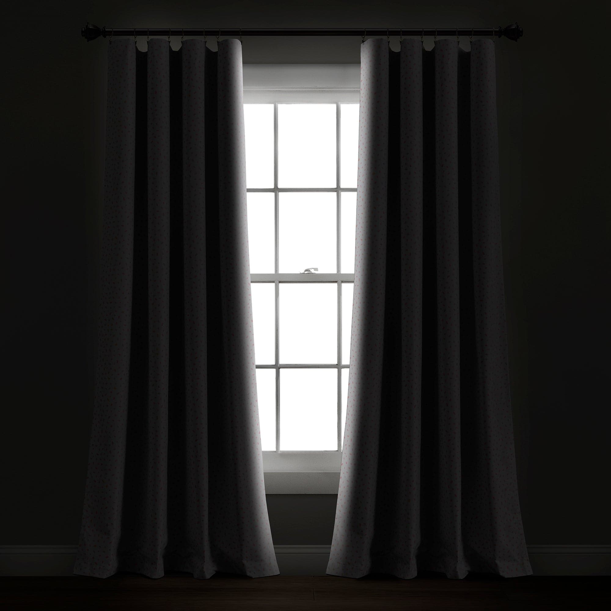 Pixie Fox Geo Blackout Window Curtain Panel - Blackout Curtains for Bedroom, Living Room & Nursery - Light Blocking Thermal Insulated Drapes for Better Sleep & Energy Efficiency