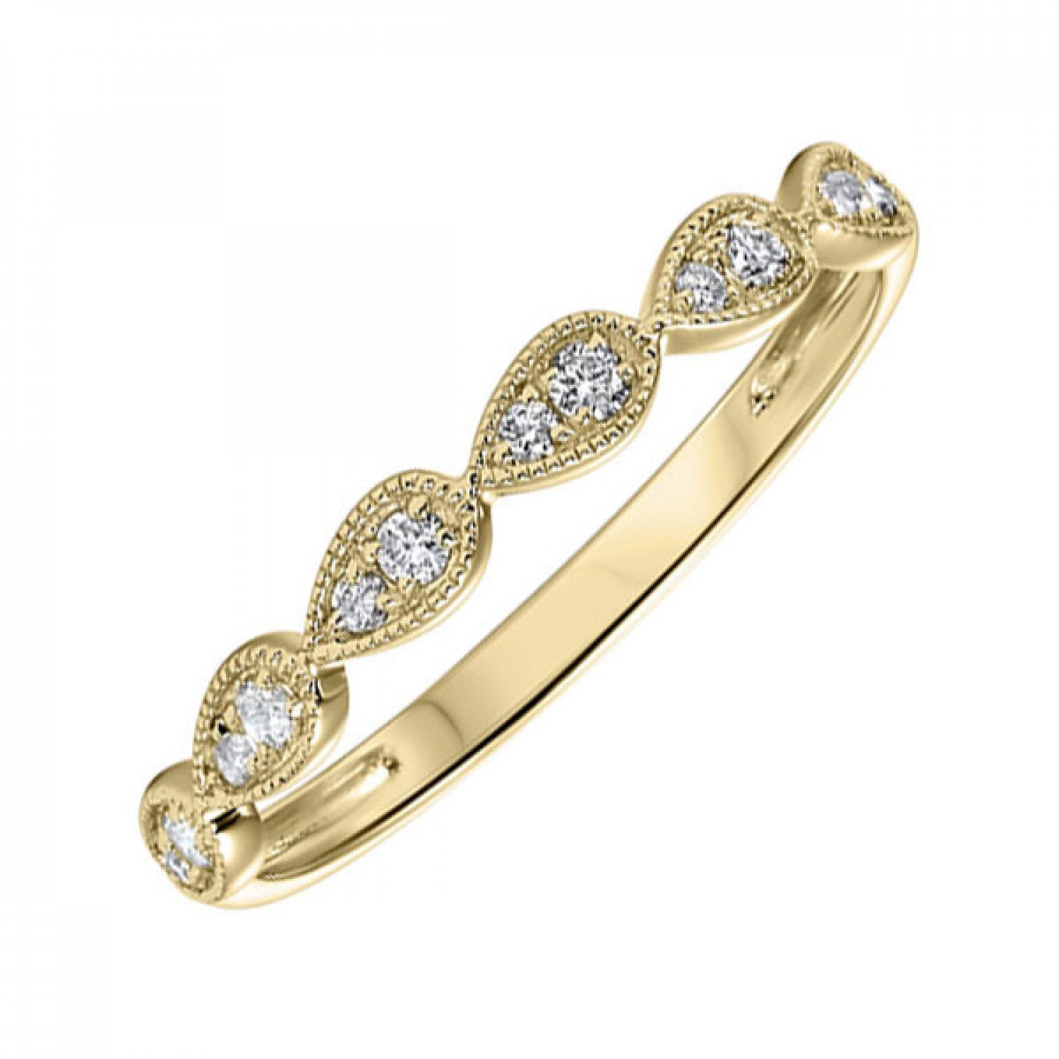 Diamond Band Ring for Women - 14K Rose, Yellow & White Gold Options | Perfect for Engagement, Wedding & Anniversary Gifts