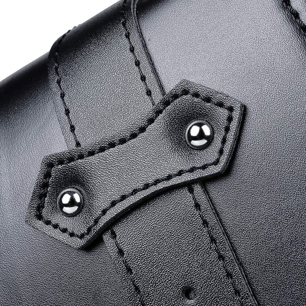 Amopacorp Motorcycle Black Left Side Solo Swing Arm Saddlebag - Compatible with Harley Sportster XL 883, 1200, 48 & 72 Models | Durable Storage Bag for Cruiser Bikes | Perfect for Road Trips & Daily Commuting