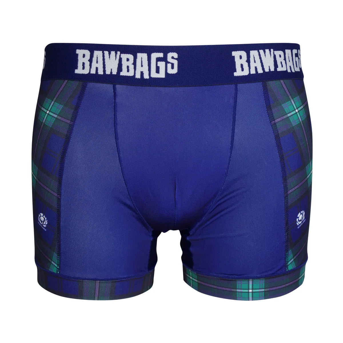 Blue Tartan Cool De Sacs Bawbags - Trendy Plaid Pattern for Casual Wear & Outdoor Activities - Perfect for Gym, Running, and Sports Enthusiasts