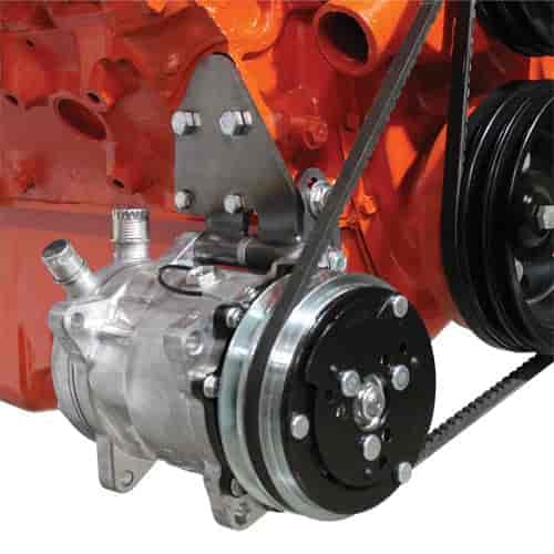 Vintage Air 15540-VCB Steel-eez Low-Mount Compressor Bracket Kit - Universal Fit for Classic Cars & Hot Rods - Easy Installation for AC Systems