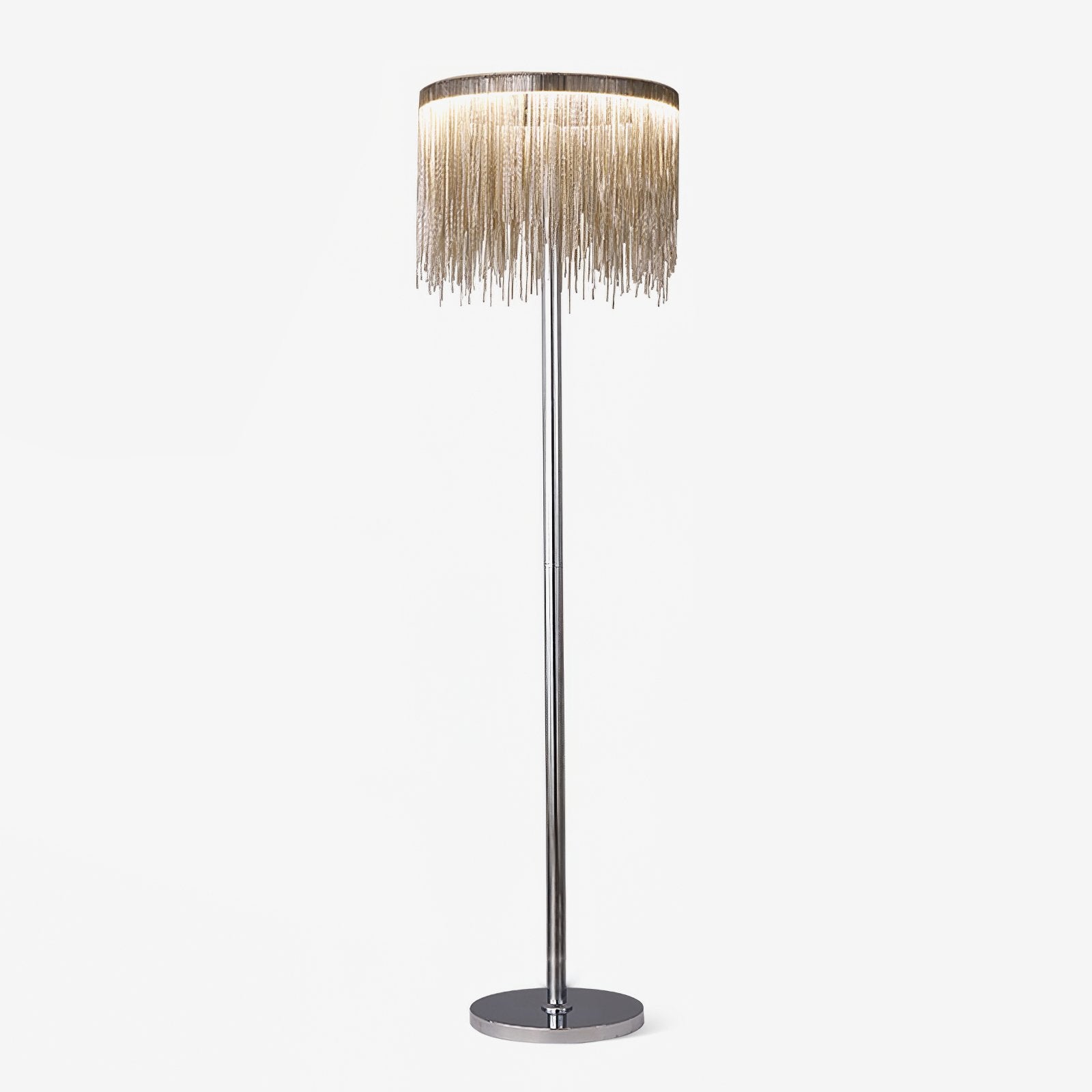 Stylish Tassel Floor Lamp with Adjustable Height - Modern Home Decor for Living Room, Bedroom & Office - Perfect for Reading, Relaxing & Ambient Lighting