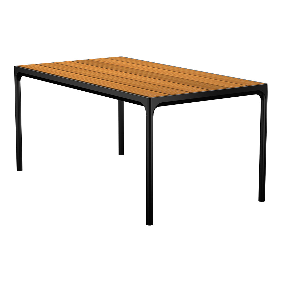 4-Piece Outdoor Dining Set - Rectangle Patio Table with 4 Chairs for Garden, Backyard, and Poolside Gatherings