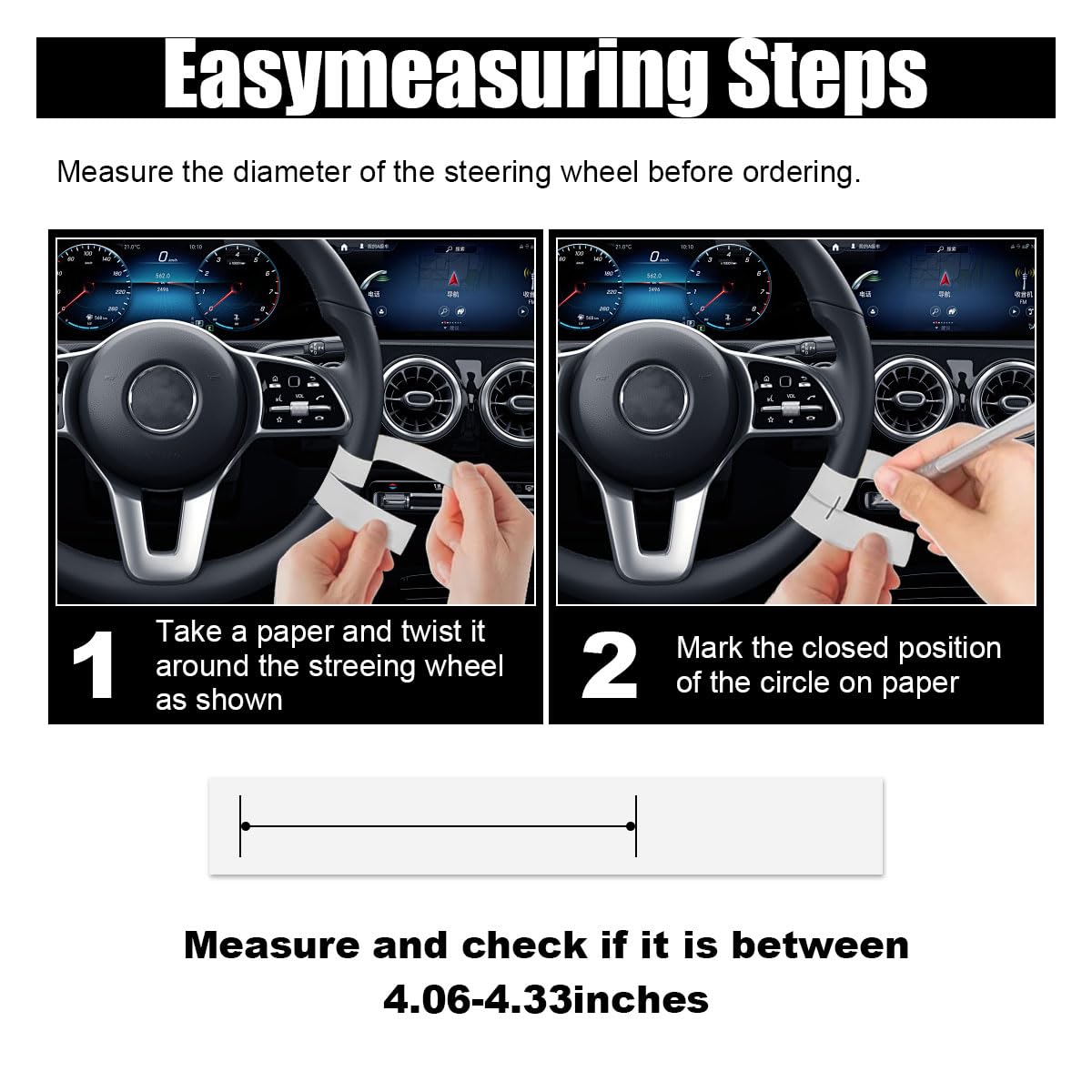 Car Steering Wheel Tray - Multipurpose Auto Desk for Eating, Working & Laptops - Black Travel Accessory Fits Most Vehicles | Perfect for Road Trips, Office Work & Meals On-The-Go