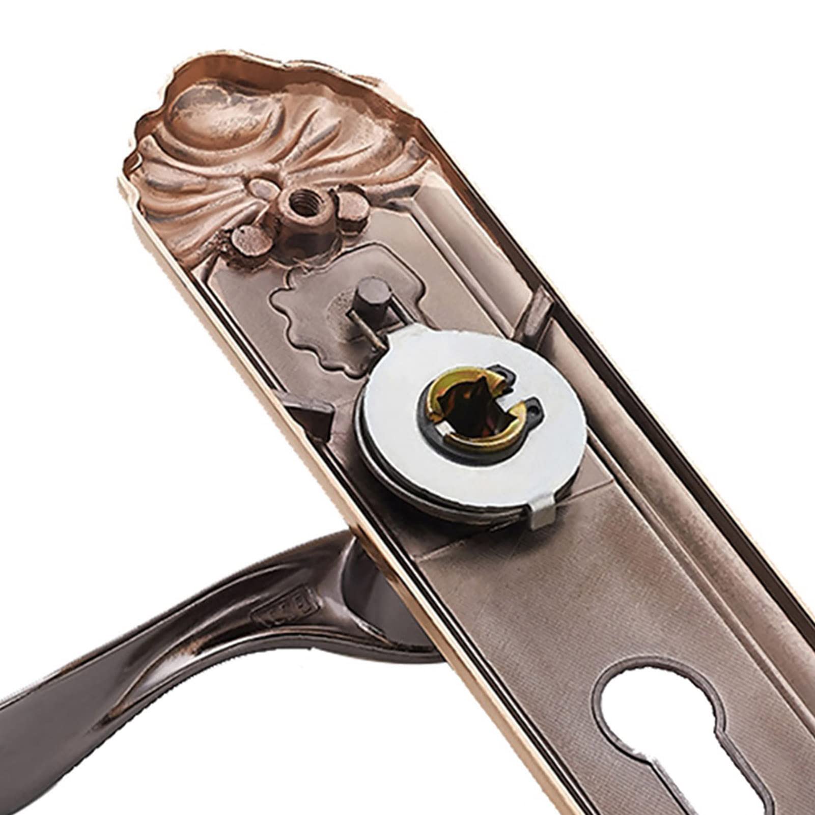 European Style Indoor Wooden Door Handle Lock with Keys - Secure & Stylish Bedroom, Bathroom & Closet Door Hardware for Home Decor