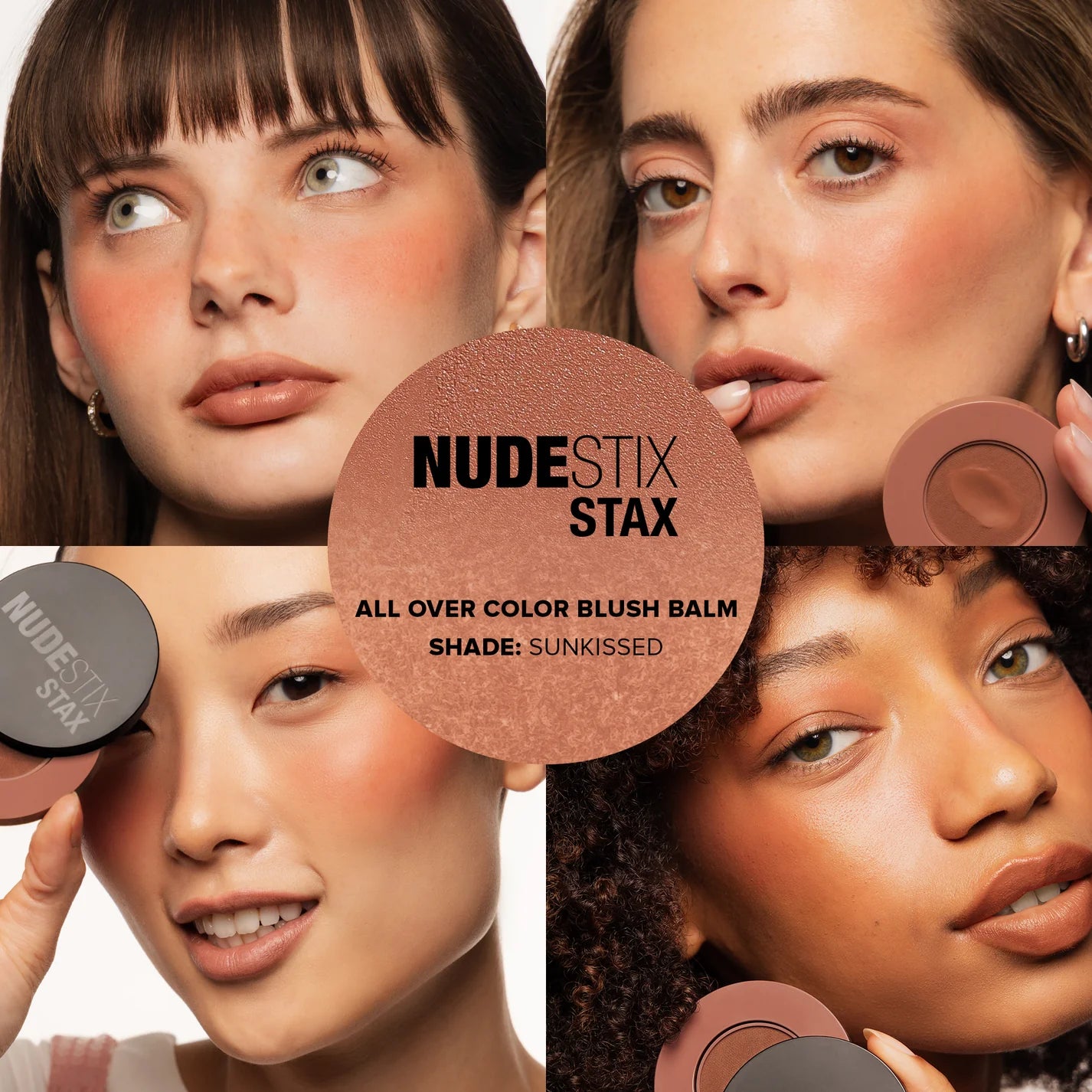 Nudestix STAX All Over Color Blush Balm - Creamy Cheek & Lip Tint (Multiple Shades) | New in Box | Perfect for Everyday Makeup & On-the-Go Touch Ups