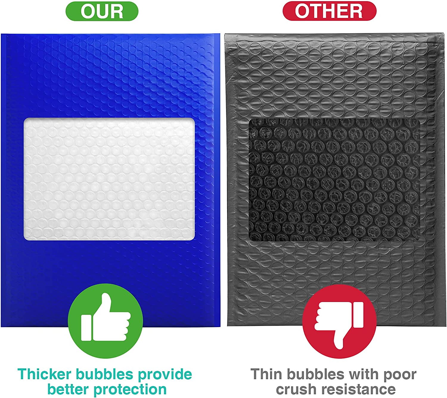 10.5x16 Inch Bubble Mailer Padded Envelope - Royal Blue | Waterproof Shipping Envelopes for Ecommerce, Small Business & Online Sellers | Perfect for Shipping Jewelry, Books, Documents & Small Items