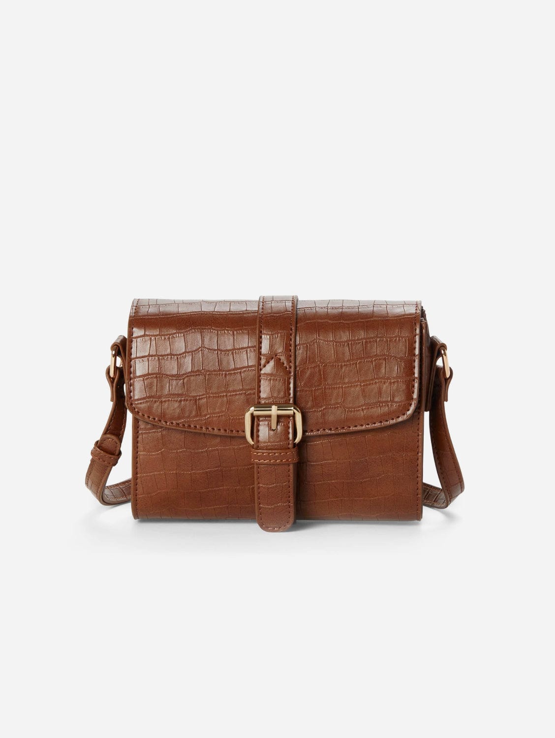Lindsay II Vegan Leather Crossbody Bag for Women | Stylish Croco-Embossed Purse in Multiple Colors | Perfect for Work, Travel & Everyday Use