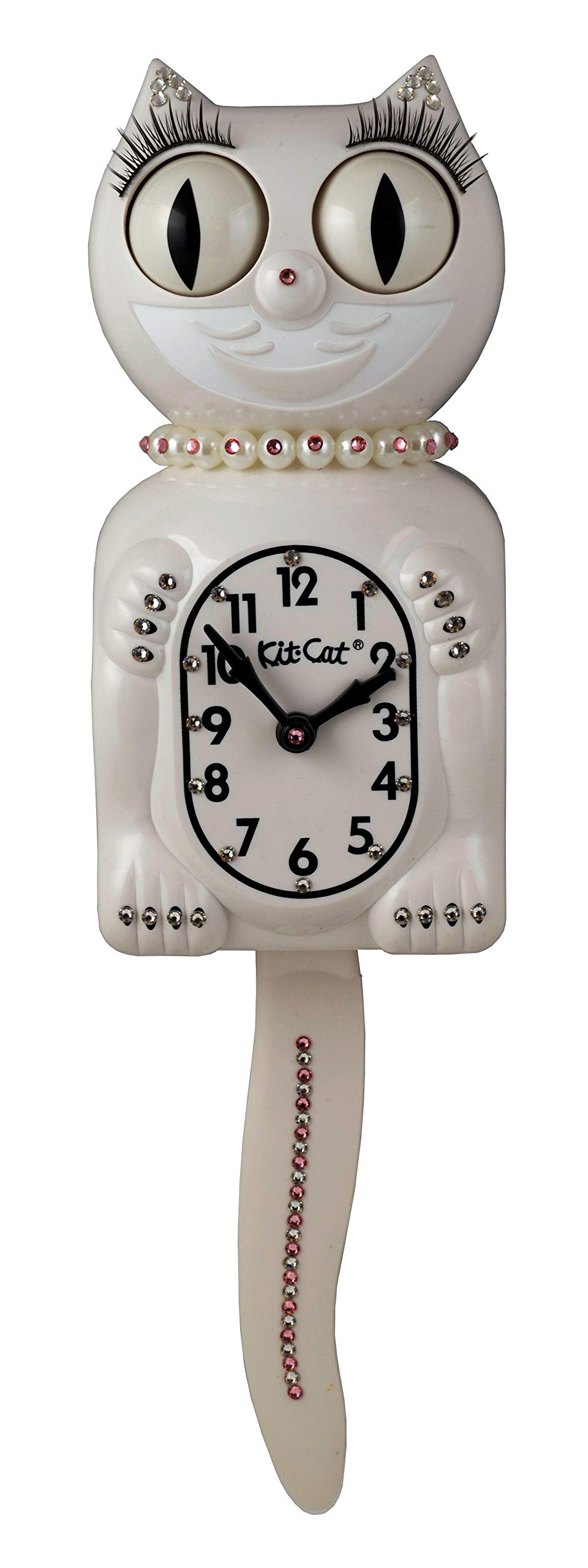 Kit Cat Klock Pink Crystal Clock - Elegant Home & Office Decor