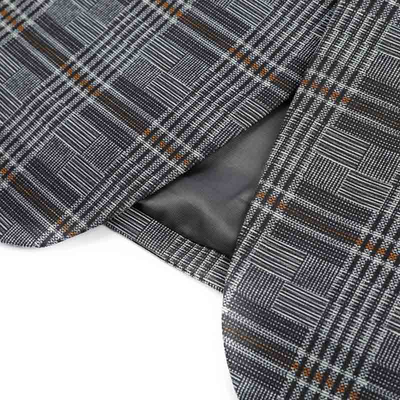 Stylish Plaid Stripe Slim Fit Casual Blazer Coat for Men - Perfect for Office Wear, Business Meetings & Smart Casual Outfits