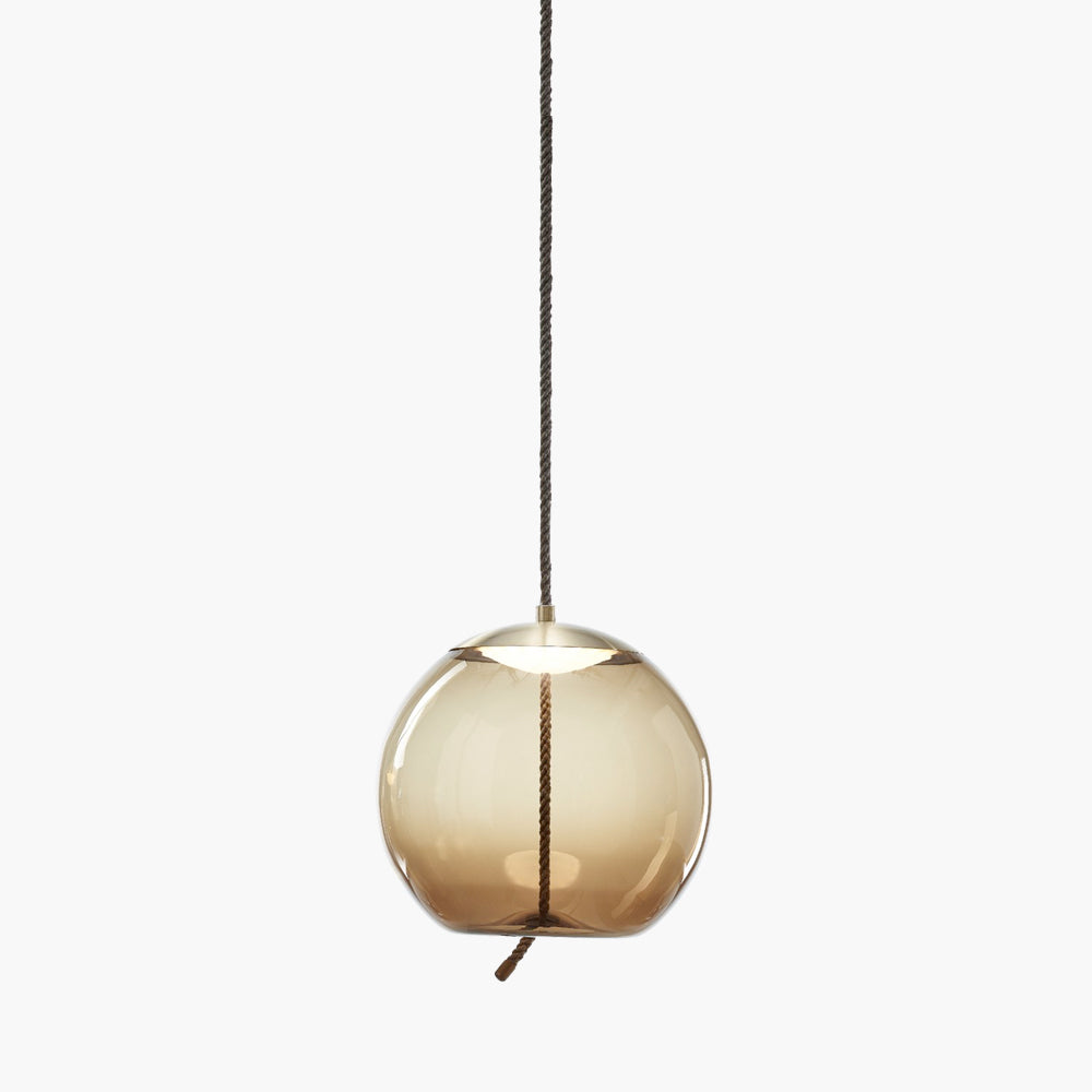 Handmade Modern Blown Glass Pendant Lights - Elegant Ceiling Lighting Fixtures for Dining Room, Kitchen Island & Living Room Decor