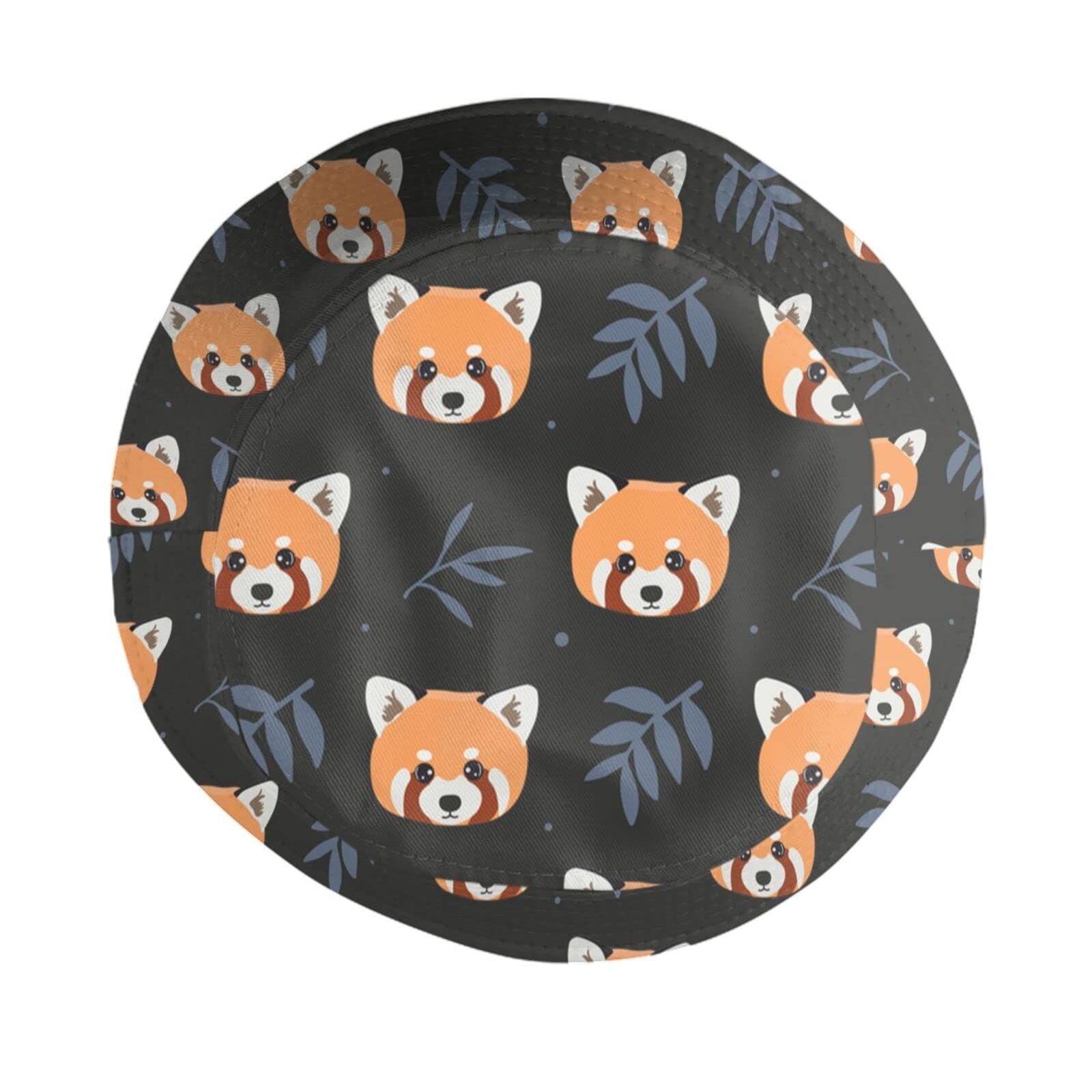 KiuLoam Cute Red Panda Unisex Bucket Hat - Packable Fisherman Hat for Outdoor Summer Travel, Hiking & Beach - Sun Protection Cap for Men & Women - Perfect for Camping, Picnics and Vacation Adventures