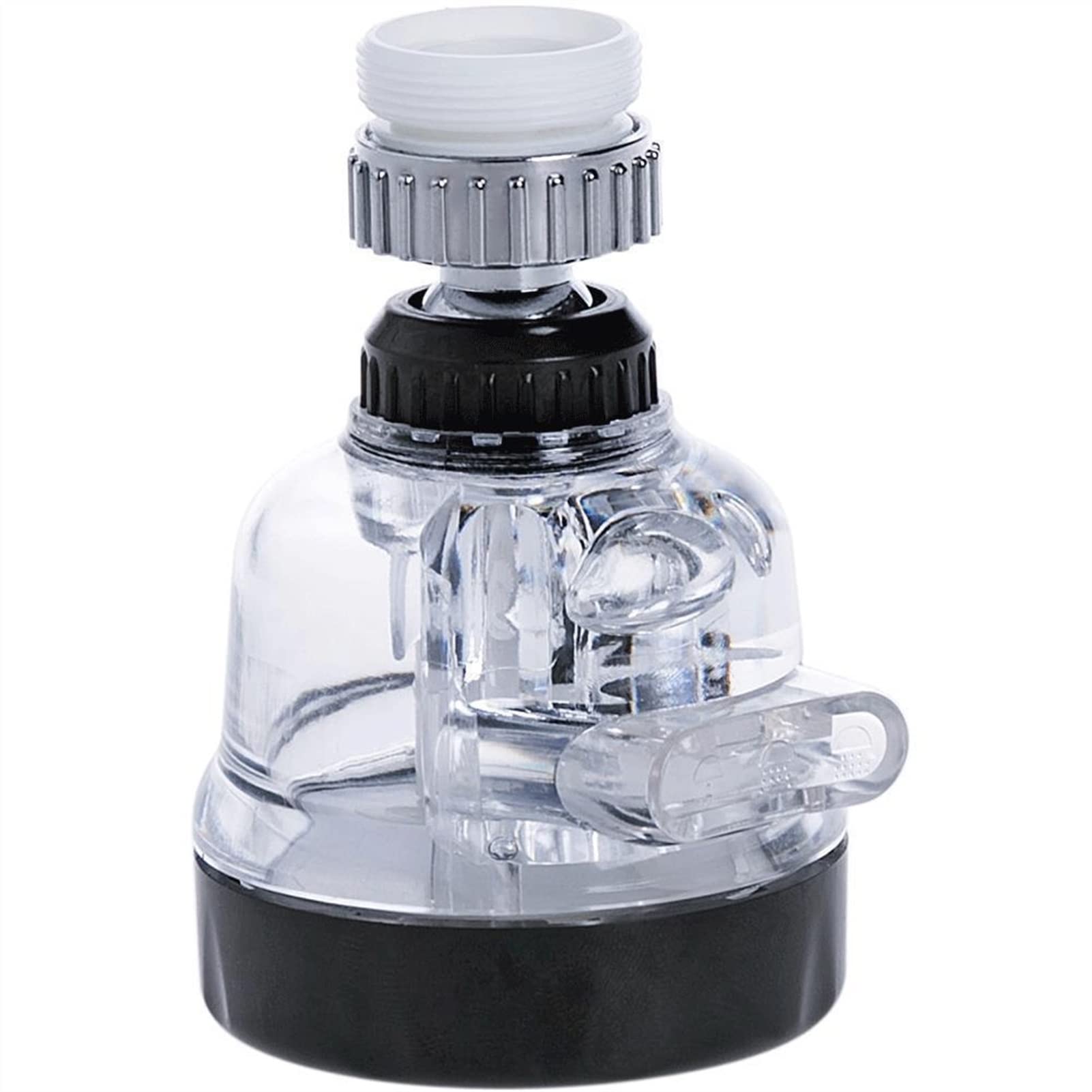 NFEGSIYA Black Faucet Extension with Water Filter - Splash-Proof Kitchen Faucet Extender & Water Saver for Eco-Friendly Home Use | Perfect for Washing Dishes, Filling Pots, and Saving Water