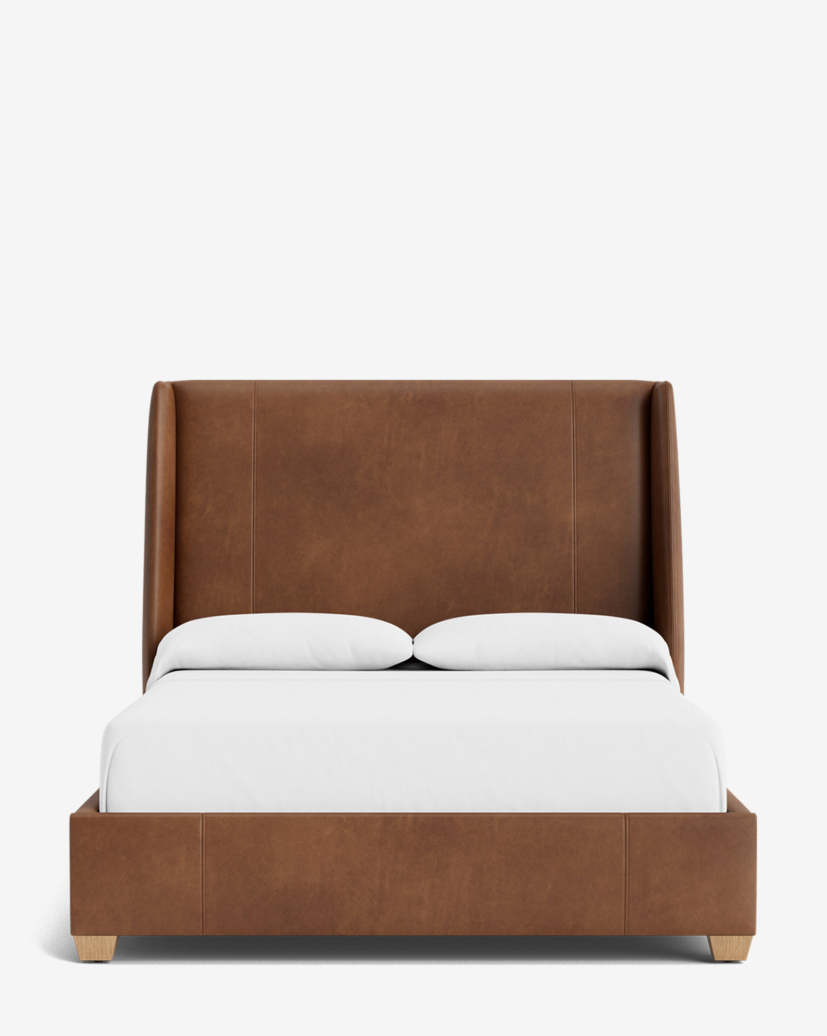 Walt Bed Tall Headboard - Queen Size Upholstered Bed Frame with Adjustable Height - Perfect for Modern Bedroom Decor & Small Spaces