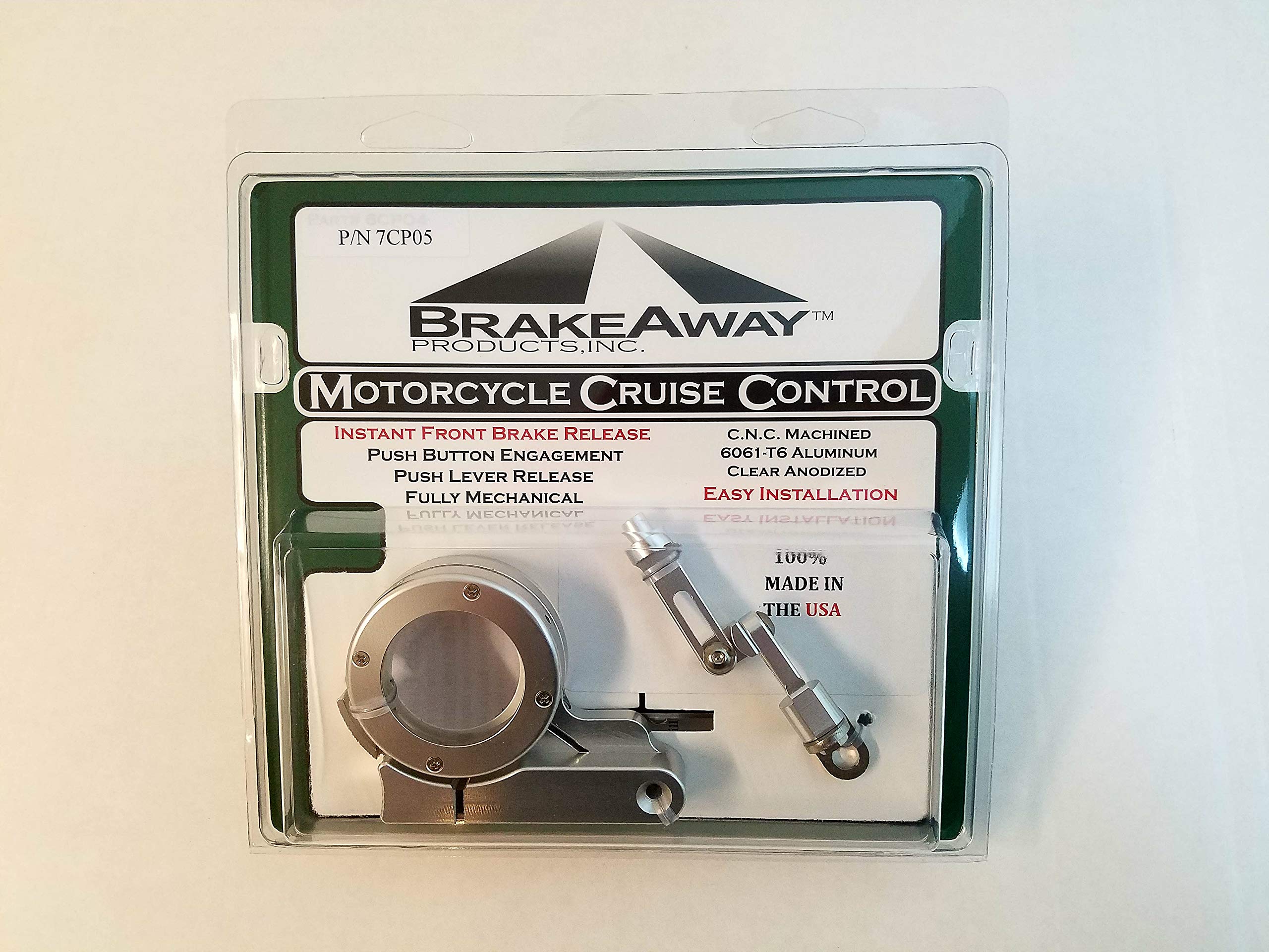 BrakeAway 7CP05 Motorcycle Cruise Control for Sport Bikes - Universal Throttle Lock for Long Rides & Highway Comfort