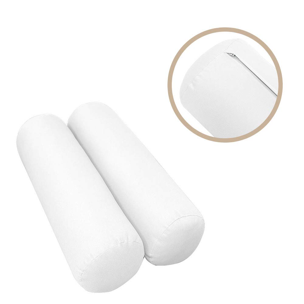 Style1 AD106 5-Piece Knife Edge Outdoor Daybed Mattress Set - Crib Size Cushion, Bolster Pillow for Patio, Poolside & Garden Lounge (Water-Resistant & Durable)