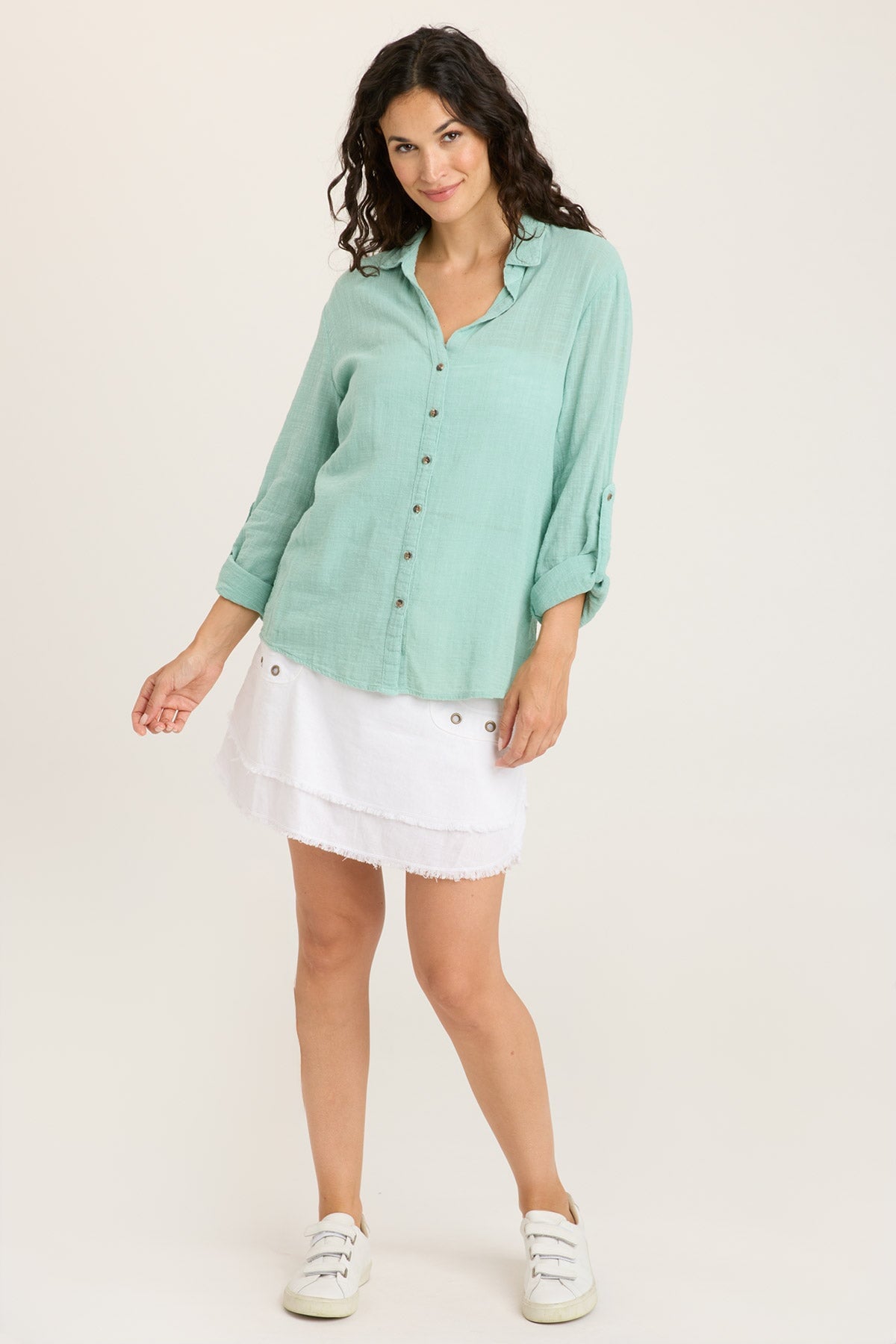 Stylish Porter Blouse in Aquifer Pigment - Perfect for Work, Date Night & Casual Outfits | Women's Fashion