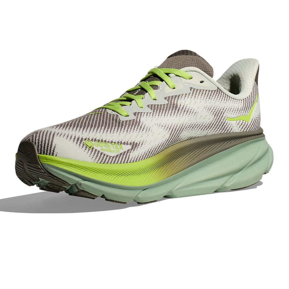 Hoka Men's Clifton 9 GTX Running Shoes - Waterproof Trail & Road Running Sneakers for Men - Lightweight Cushioned for Long Distance Jogging, Hiking & Outdoor Activities