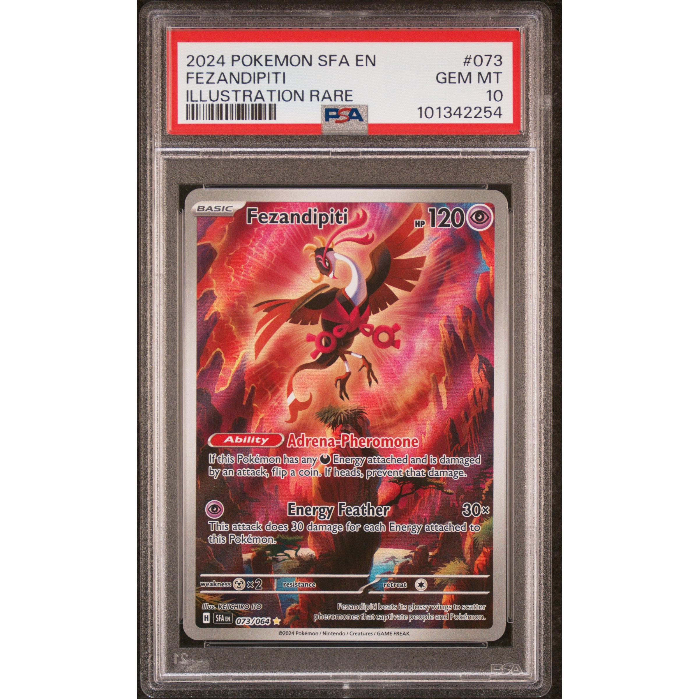 2024 Pokemon Shrouded Fable Fezandipiti 073/064 PSA 10 Graded Card - Rare Collectible for Pokemon TCG Players & Investors - Perfect for Display, Gaming & Trading