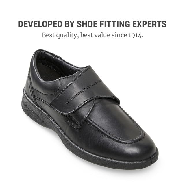 Men's Solar Black Casual Shoes by Padders 635-10 - Lightweight & Comfortable for Walking, Travel, and Everyday Wear