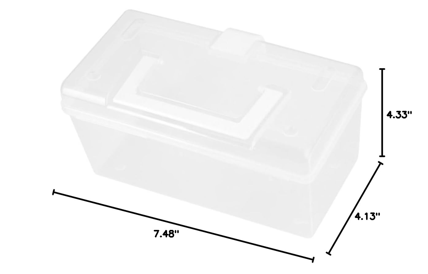 White Medicine Storage Organizer Box - Portable Pill Holder for Cabinet, Car & Travel | Compact Medical Kit for Daily Medication & First Aid Supplies
