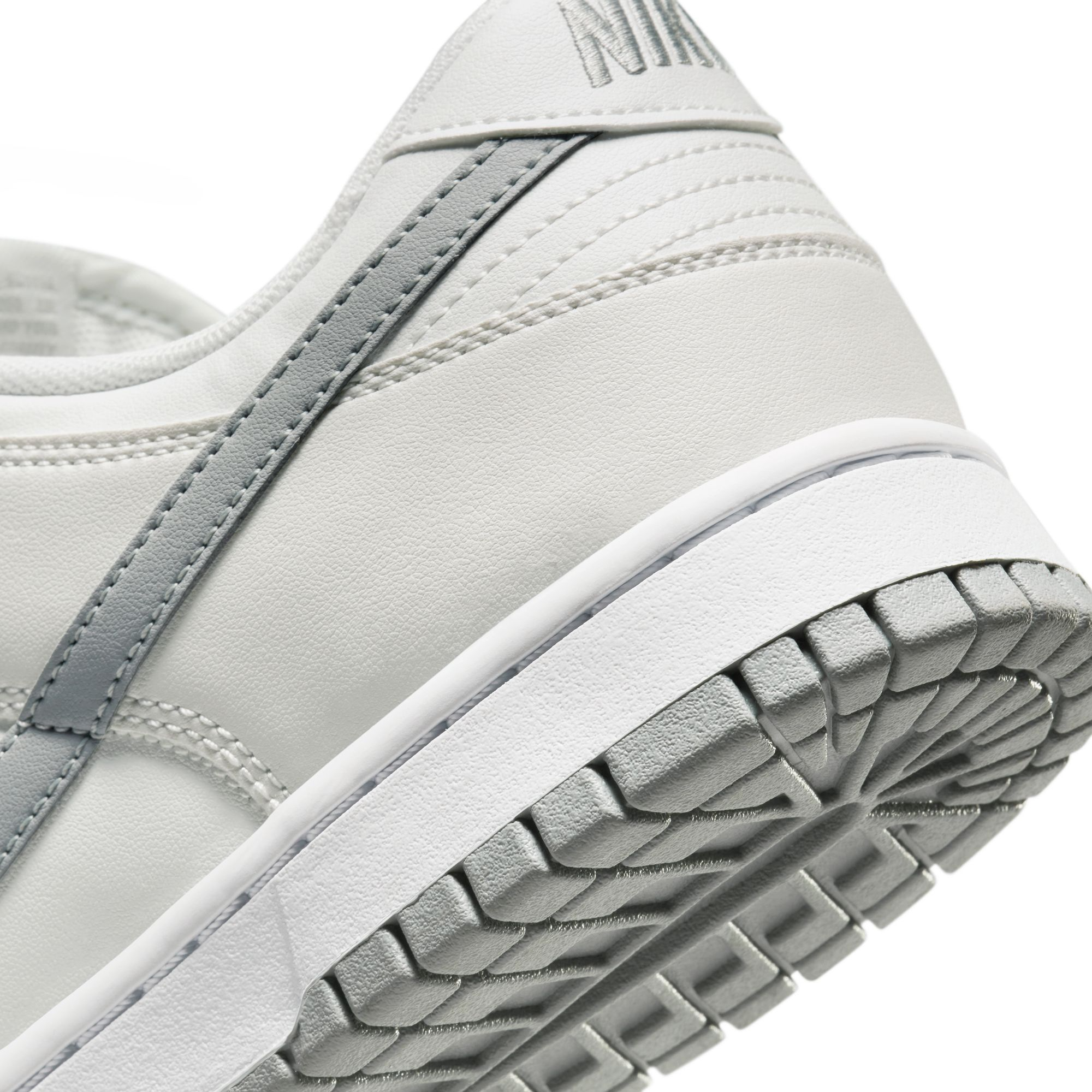 Nike Men's Dunk Low Retro Sneakers - Summit White / Light Smoke Grey - Casual & Streetwear Shoes for Everyday Comfort & Style