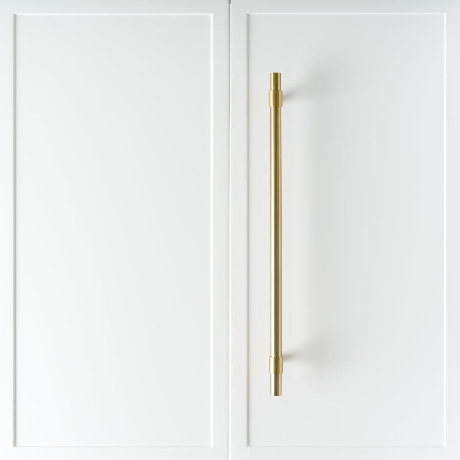 400mm Brushed Brass Cabinet Pull - Elegant Drawer Handle for Kitchen, Bathroom & Furniture - Perfect for Modern Home Renovation & DIY Projects